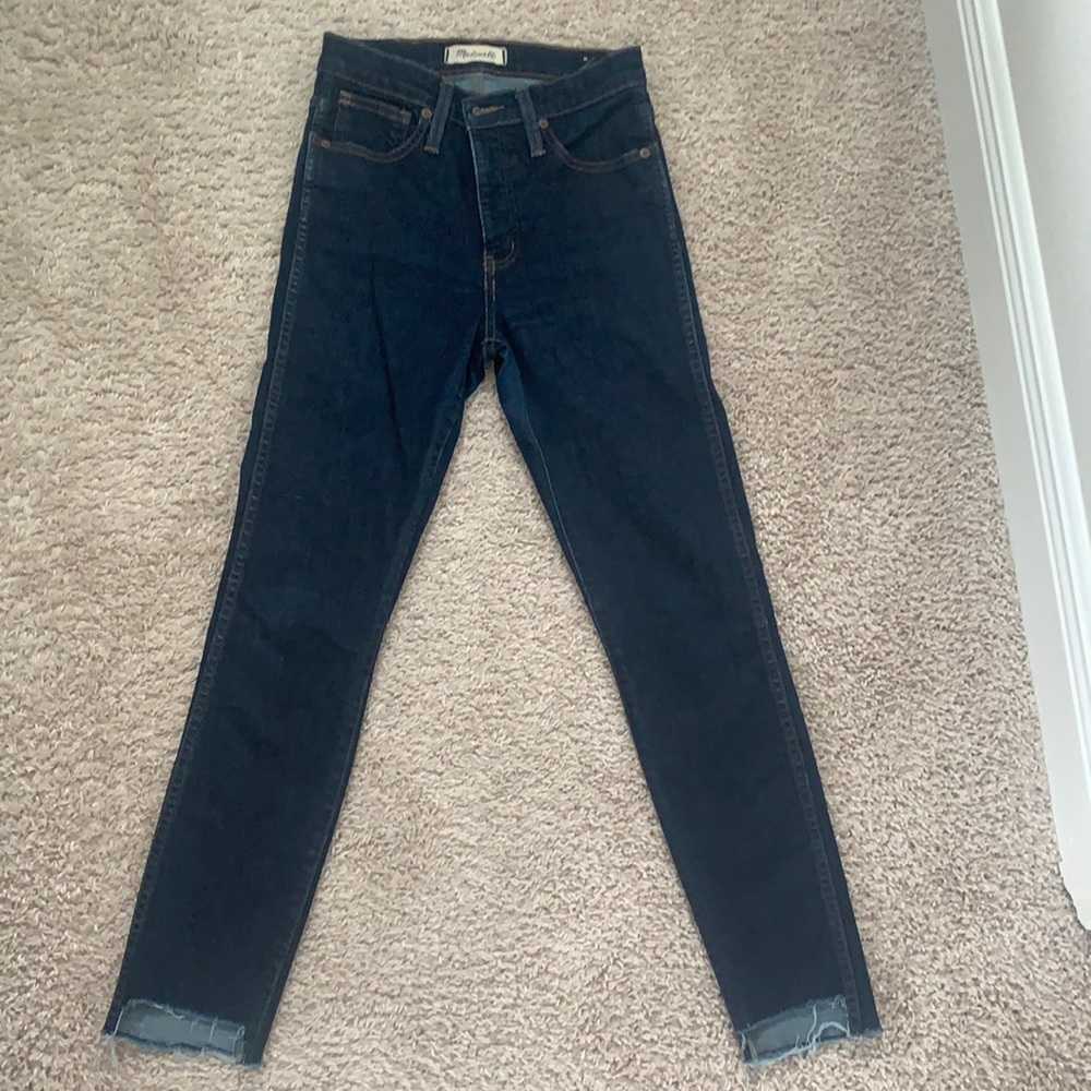 Madewell 10” high rise skinny jeans